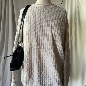 oversized knit sweater